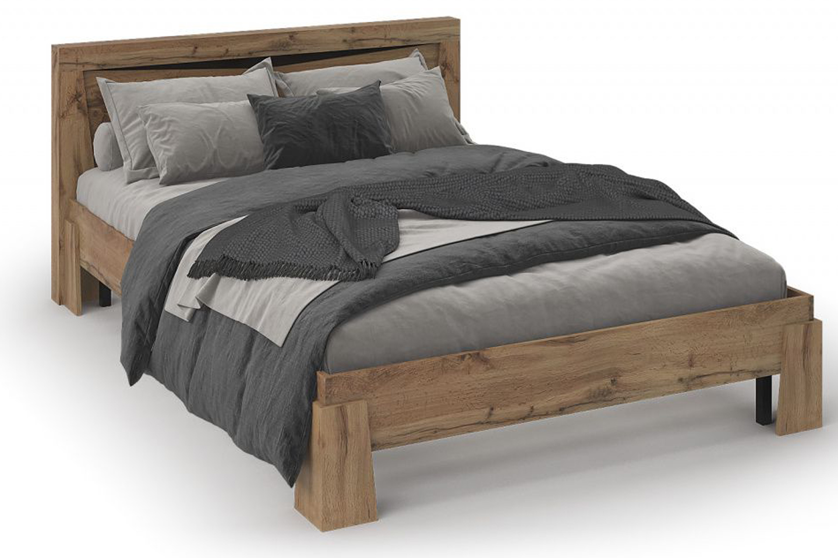 Паола КР 702 Кровать 140х200 с ортопедическим основанием  Дуб крафт золотой