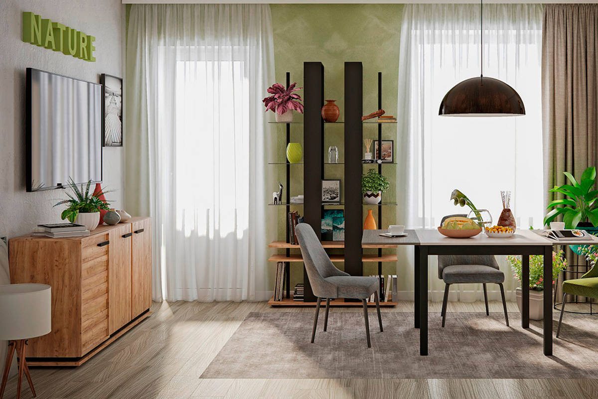 Тумба универсальная закрытая Nature 5, дуб табачный