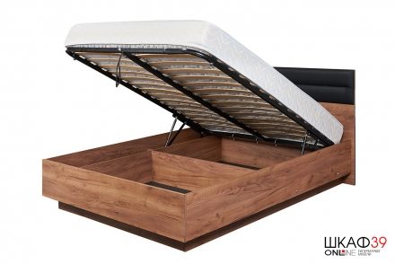 Кровать с подъемным механизмом Neo 306 Люкс 180х200, дуб табачный