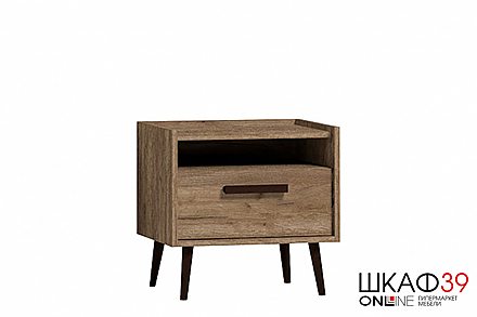 Тумба прикроватная с ящиком Nature 41, дуб табачный