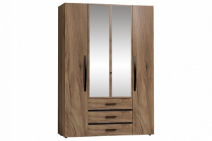 Шкаф для одежды и белья Nature 555, дуб табачный