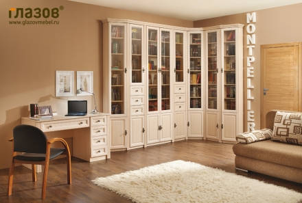 Библиотека Montpellier. Комплект 1, дуб млечный