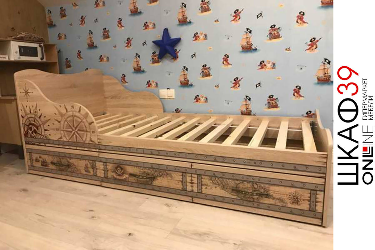 Кровать с ящиками Квест 05 90х190