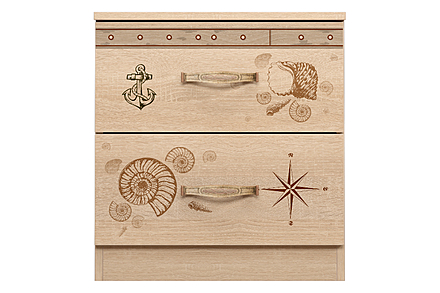 Тумба прикроватная с ящиками Квест 7