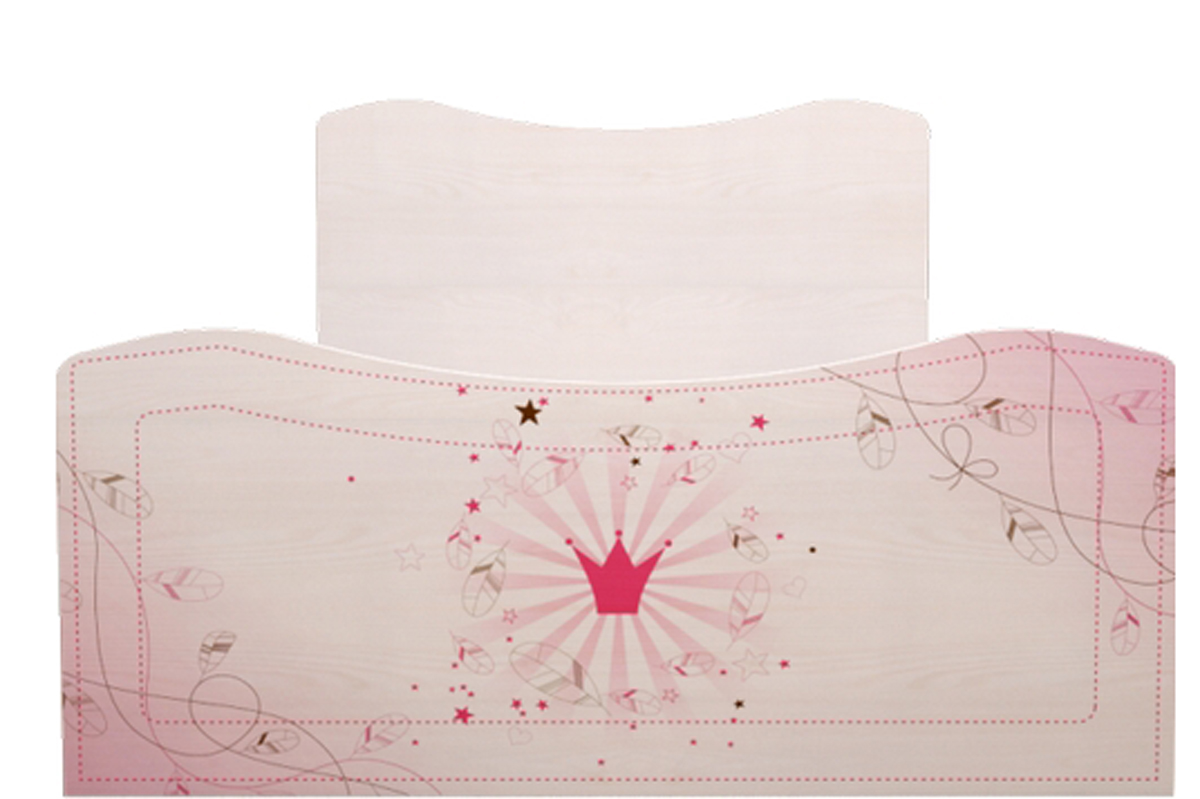 Принцесса 5 Кровать на 900 (комплектация 2) с ДСП настилом