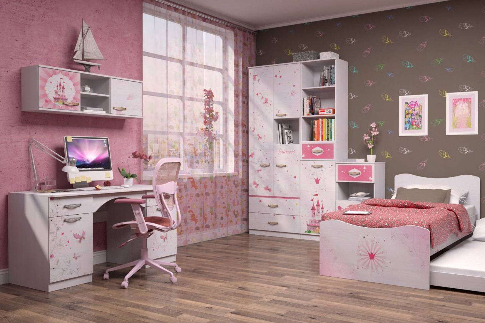 17 Принцесса Шкаф навесной