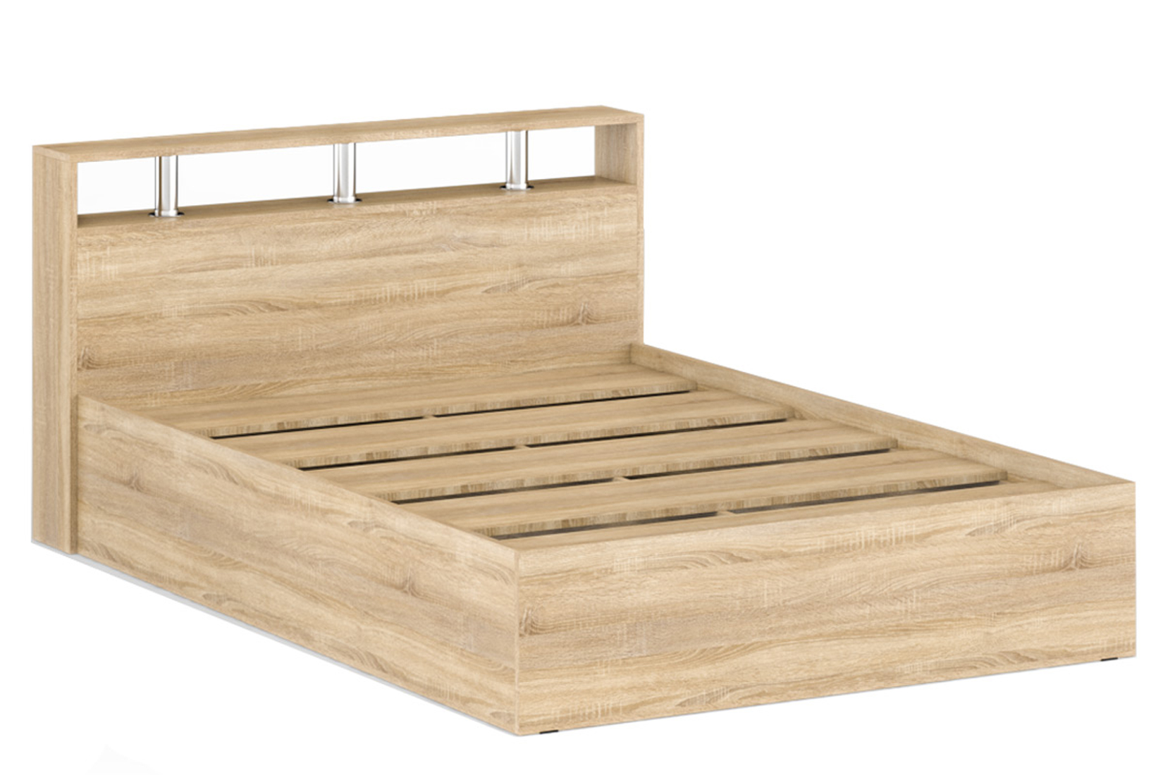 Камелия Кровать 140 без ящиков Дуб сонома