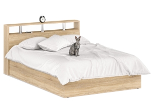 Камелия Кровать 140 без ящиков Дуб сонома