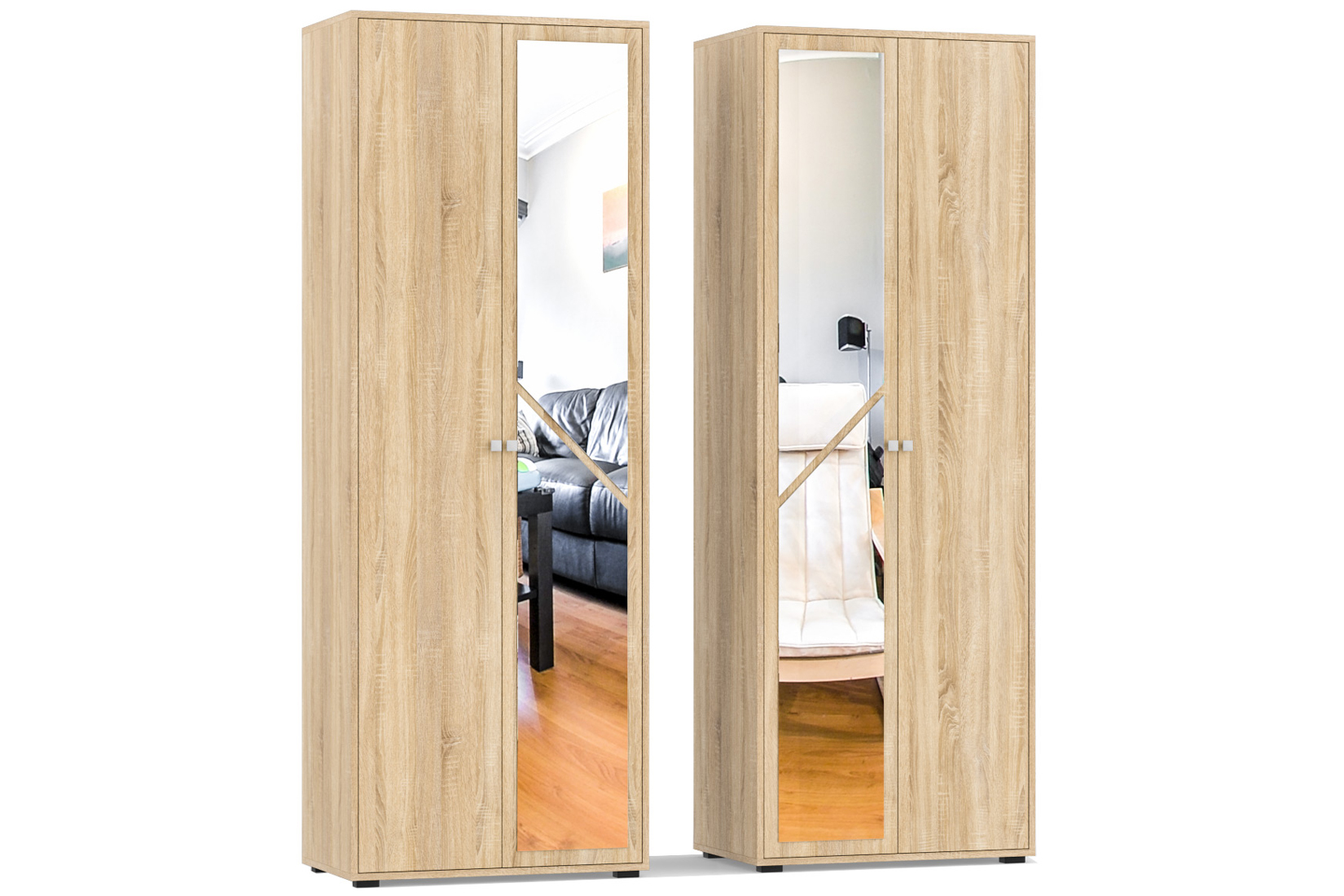 Камелия Шкаф 4-дв. Дуб сонома