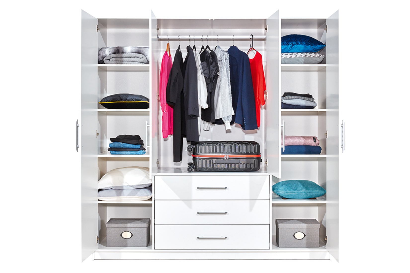 Bali D4 Шкаф с надставкой Белый (Польша)