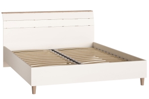Муссон Кровать 11.41 160х200 с ортопедическим основанием Дуб эндгрейн/Белый