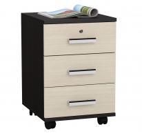 Тумба на колесиках С-МД-3-02 венге/дуб