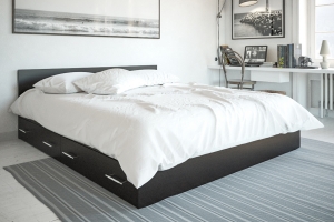 Стандарт Кровать 180 с ящиками Венге