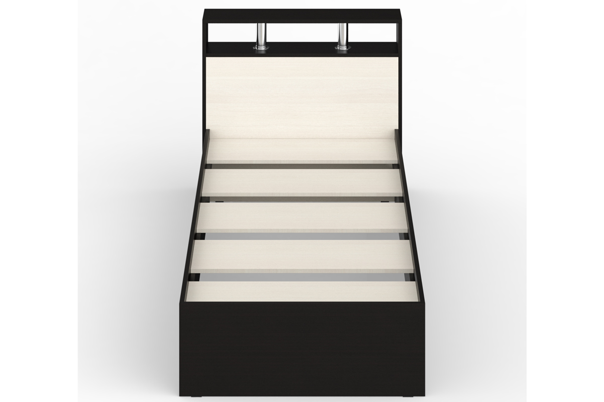 Камелия Кровать 120 без ящиков Венге/Дуб лоредо