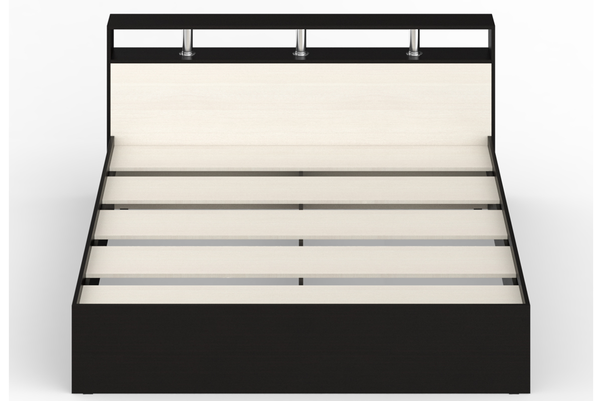 Камелия Кровать 180 без ящиков Венге/Дуб лоредо