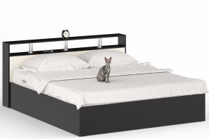 Камелия Кровать 180 без ящиков Венге/Дуб лоредо