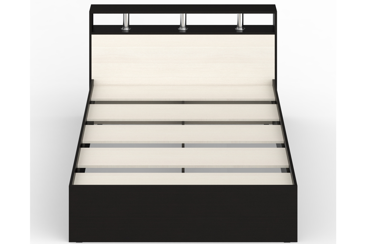 Камелия Кровать 140 без ящиков Венге/Дуб лоредо