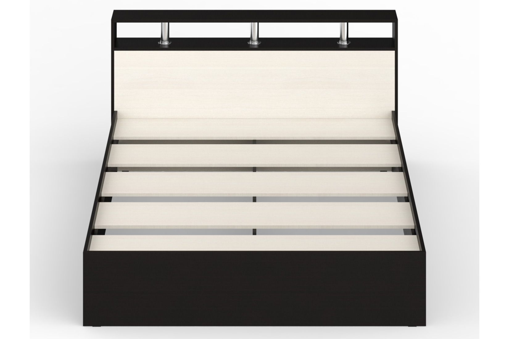 Камелия Кровать 160 без ящиков Венге/Дуб лоредо