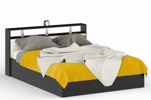 Камелия Кровать 160 без ящиков Венге/Дуб лоредо