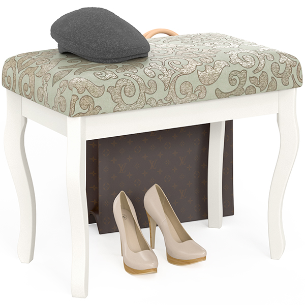 Вента-1 Банкетка Слоновая кость/ткань аллори бежевая