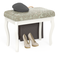 Вента-1 Банкетка Слоновая кость/ткань аллори бежевая