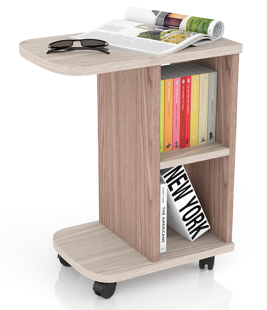 Стол журнальный С-МД-СЖ-3 ясень шимо светлый/темный