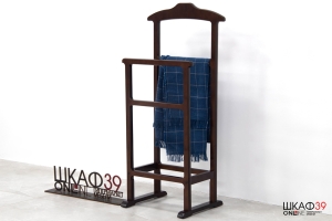 Вешалка напольная для одежды двойная Венге