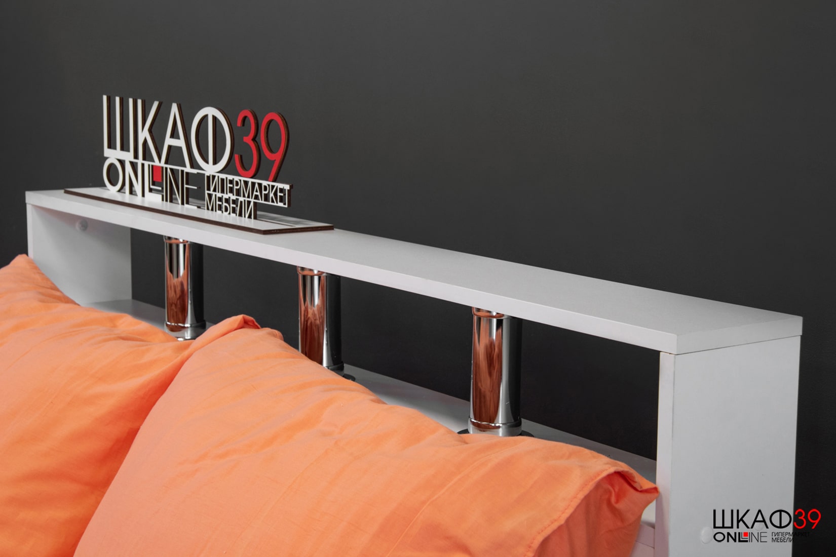 Камелия Кровать 180 без ящиков Белый