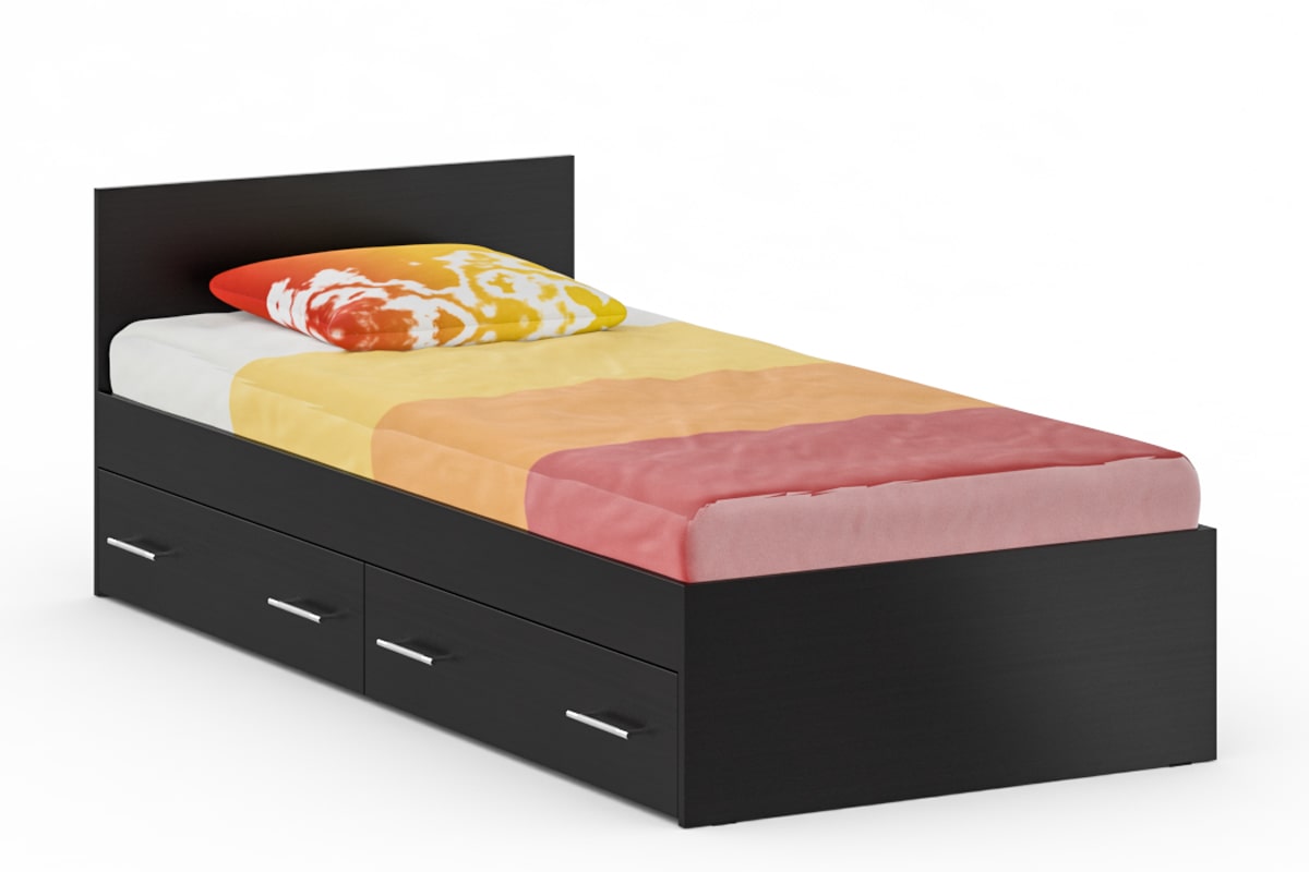 Стандарт Кровать 90 Венге (с ящиками)