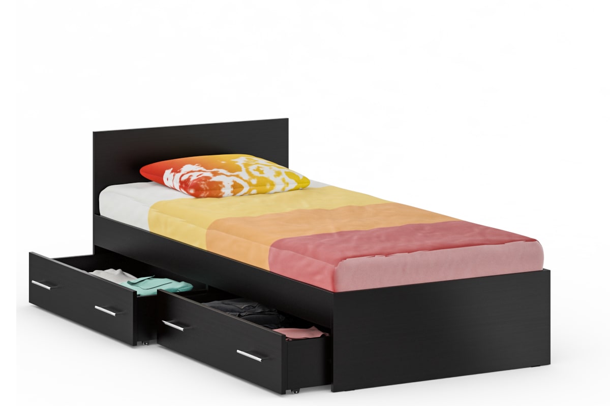 Стандарт Кровать 90 Венге (с ящиками)