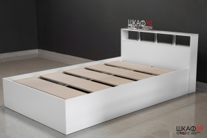Камелия Кровать 120 без ящиков Белый