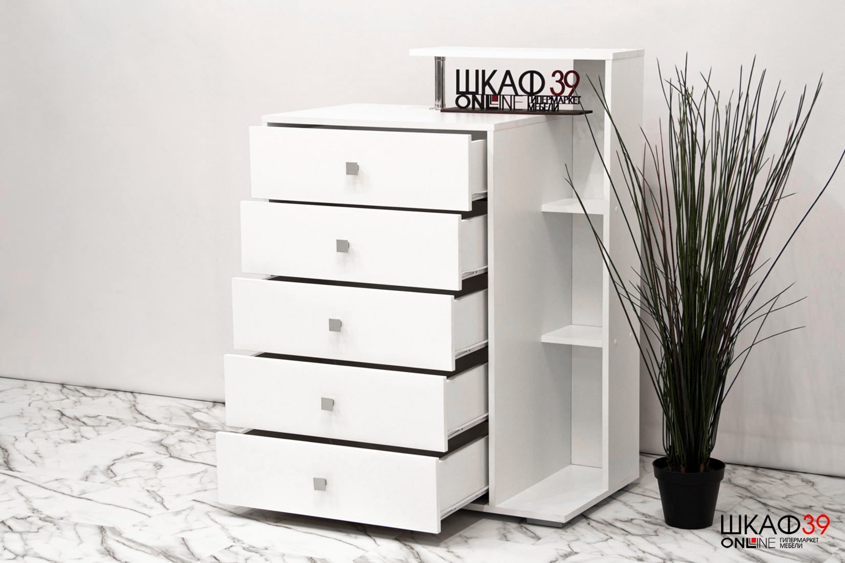 Камелия Комод Белый