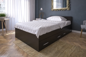 Стандарт Кровать 120 Венге (с ящиками)