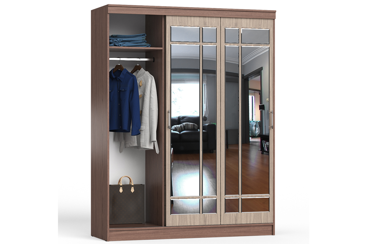 СВК-1700 Шкаф-купе Ясень шимо светлый/тёмный