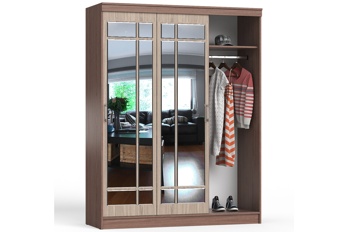 СВК-1700 Шкаф-купе Ясень шимо светлый/тёмный