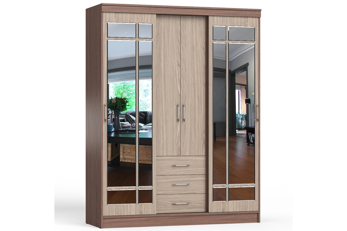 СВК-1700 Шкаф-купе Ясень шимо светлый/тёмный