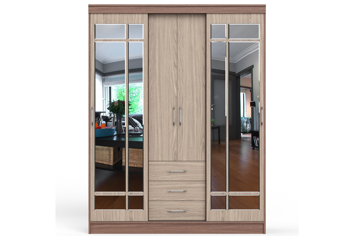 СВК-1700 Шкаф-купе Ясень шимо светлый/тёмный