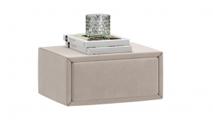 Элис тип 2 Тумба прикроватная с мягкой обивкой Велюр Бежевый