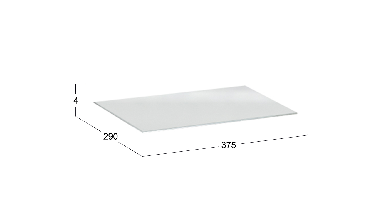 Стекло для тумбы прикроватной с мягкой обивкой тип 2