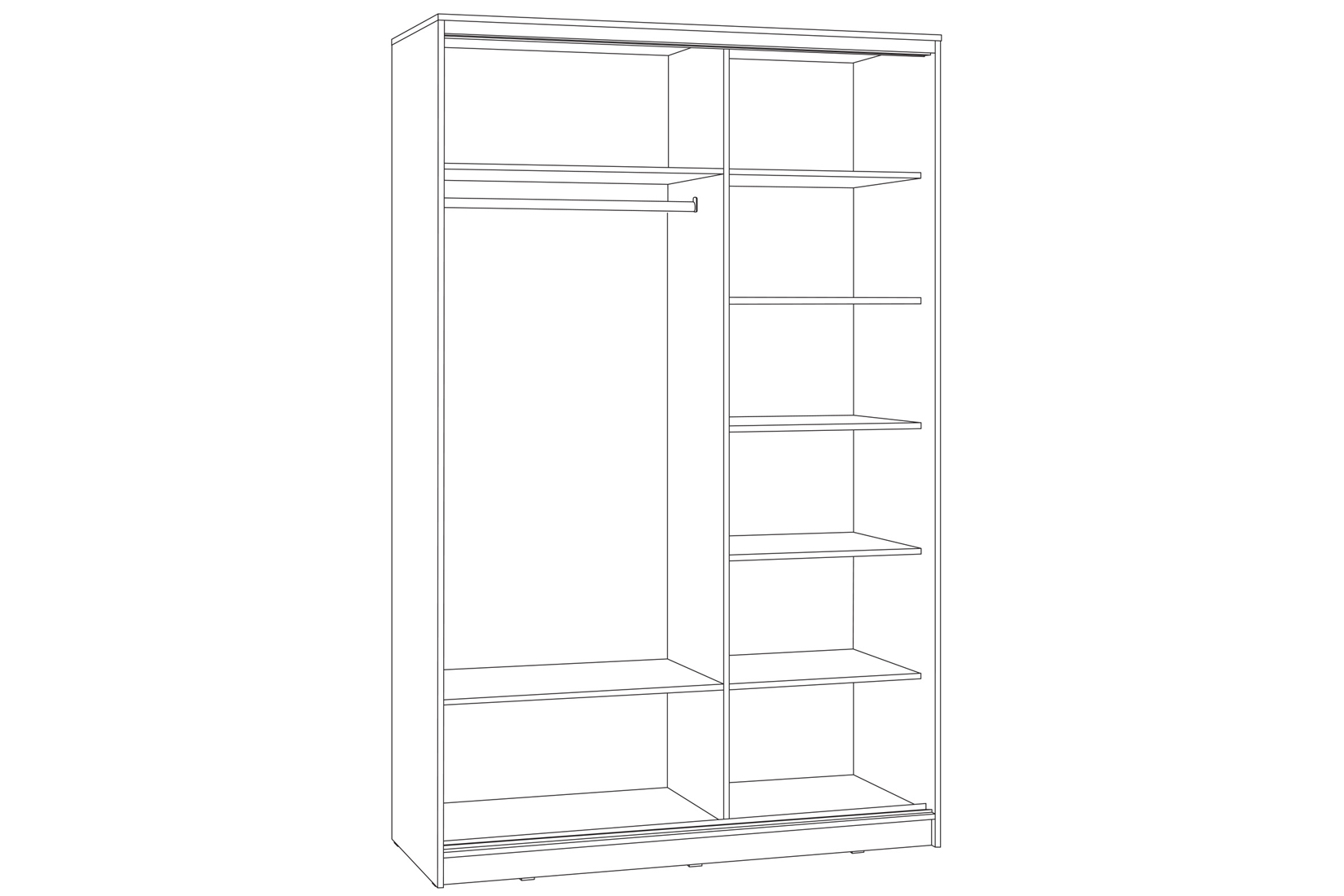 Муссон Шкаф-купе 03.280 Дуб Эндгрей