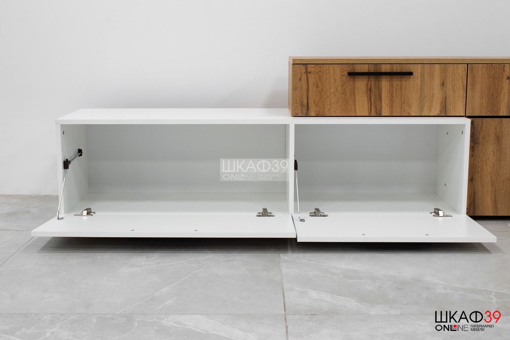 Альберо Тумба ТВ белый/дуб вотан