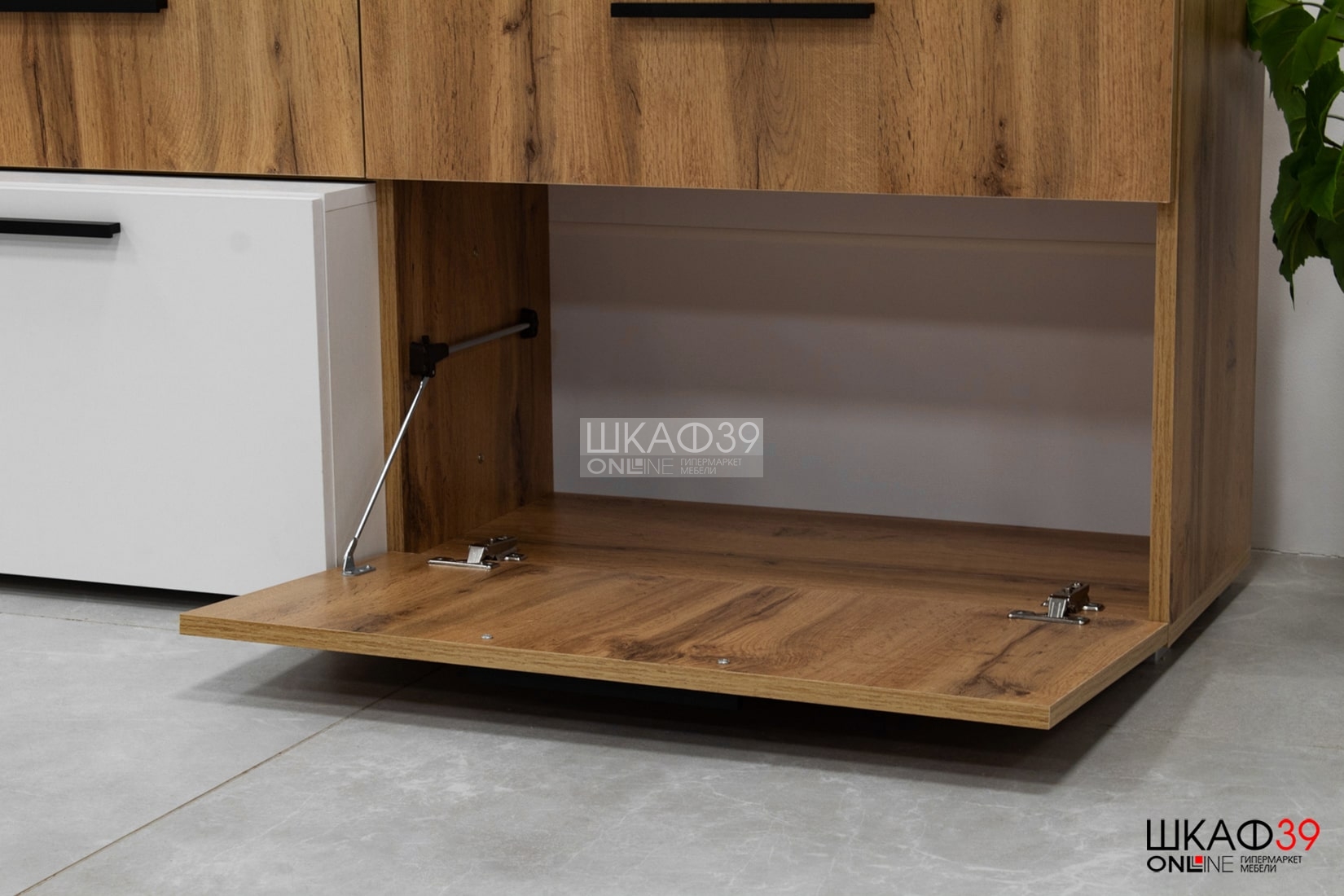 Альберо Тумба ТВ белый/дуб вотан