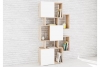 Стеллаж Ромео-9, дуб сонома/белый