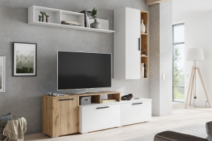 Альберо Стенка Белый/Дуб вотан