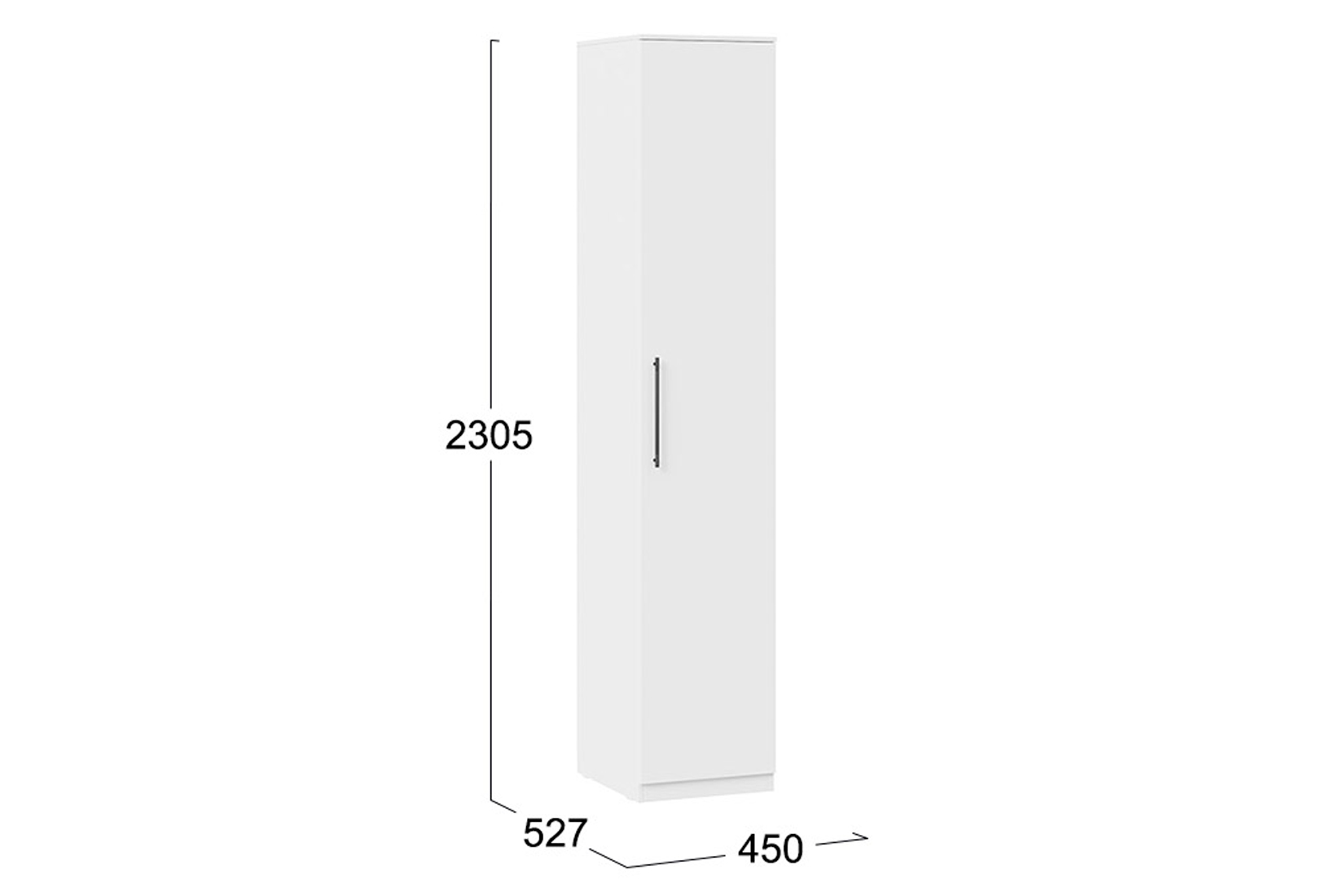 Агата Шкаф для белья Белый