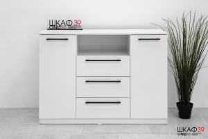 Агата Комод комбинированный Белый