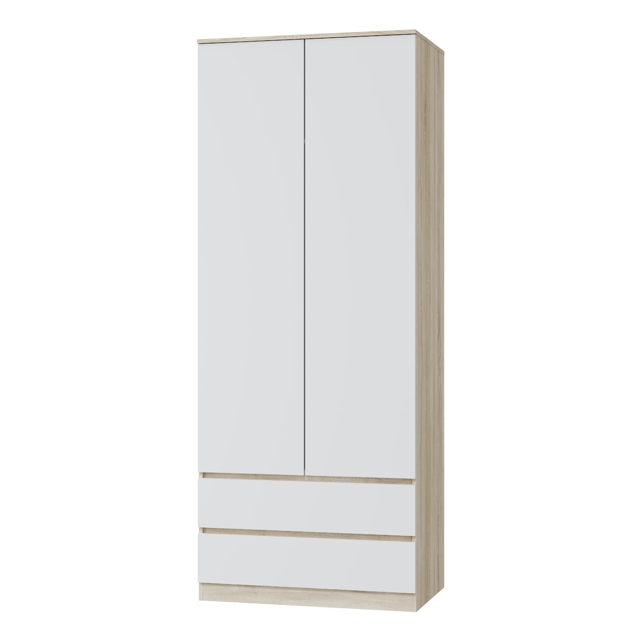 Шкаф двухдверный Лори, дуб сонома