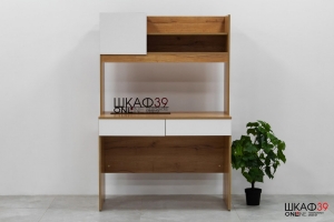 Стол письменный Селфи ПС-05, белый глянец