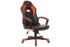 Бюрократ Zombie VIKING Game 16 Кресло игровое черный/красный текстиль/экокожа