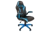 Chairman game 15 Офисное кресло экопремиум черный/голубой